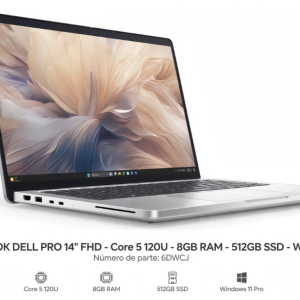 NOTEBOOK DELL PRO -14" FHD- Core 5 120U -RAM 8GB - SSD 512GB-  Win11Pro